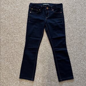 Express Women's Midnight Blue ankle skinny Jeans
